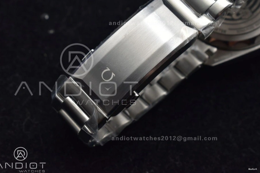 A2824 Ceramic Deep Edition 1:1 Bezel TF Orange Dial Best SS 6000M Seamaster on Gray Bracelet SS Ultra 1224